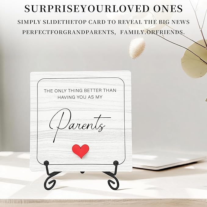 Pregnancy Announcement For Parents, Ultrasound Picture Frame Surprise Box, The Only Thing Better Than Having You As My Parents, Baby Coming Soon Announcement Pregnancy Reveal Gifts