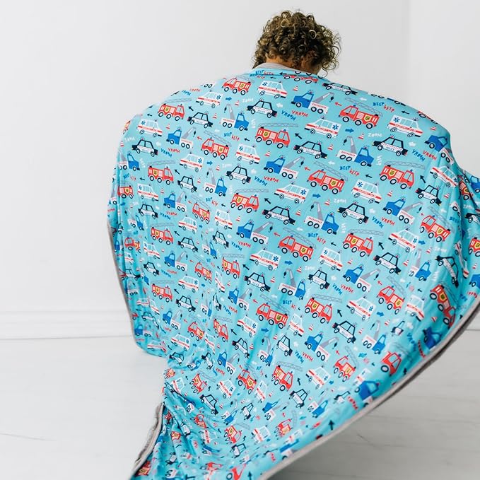 Little Sleepies Cloud Blanket, Soft Viscose from Bamboo Toddler & Baby Blanket for Boys & Girls, Lightweight, Perfect for Hot Sleepers, 50" x 50", Large (to The Rescue)