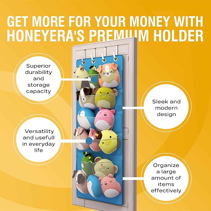 Honeyera Sqshmalow Holder - Over the Door Space (parent) (Blue)