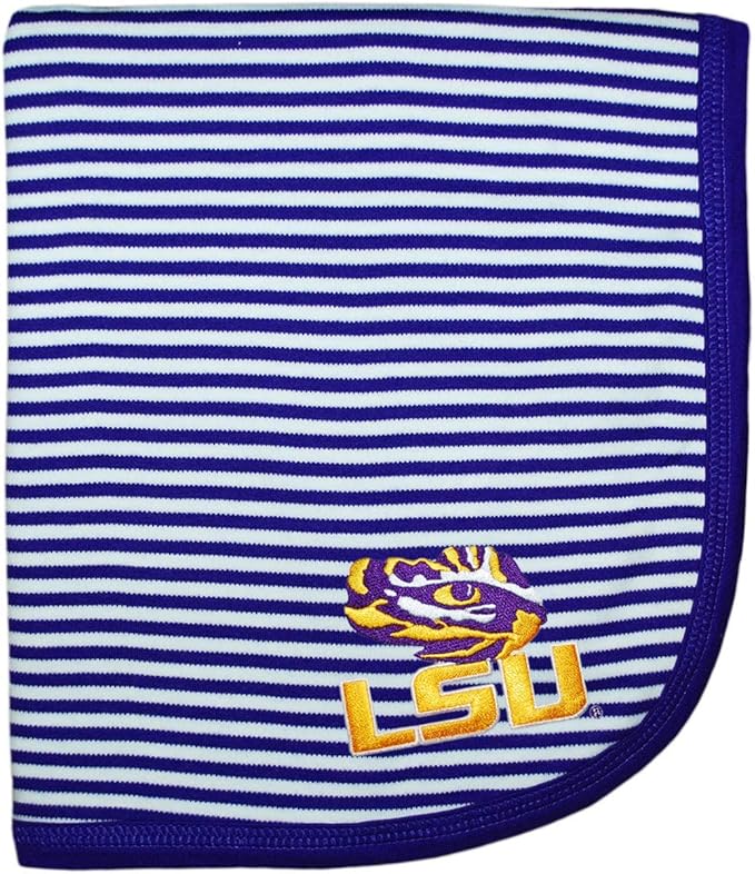 Creative Knitwear LSU Tigers Baby Blanket