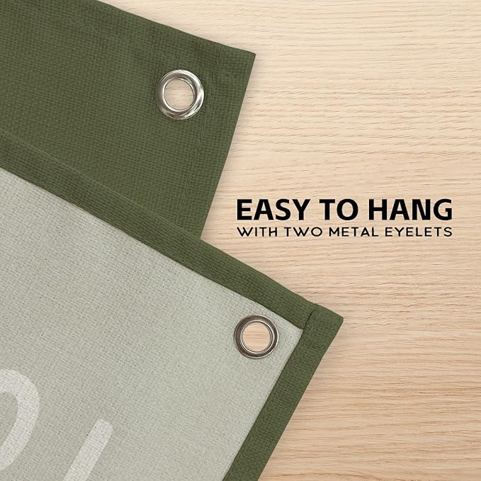 Long Live Boyhood Banner, Boy Nursery Decor, Canvas Banner Wall Hanging Flag Decor for Nursery Playroom Toddler Room, Boys Kids Room (Green)