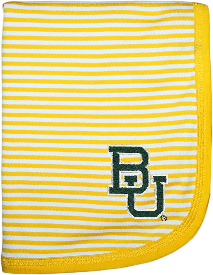 Creative Knitwear Baylor Bears Striped Baby and Toddler Blanket