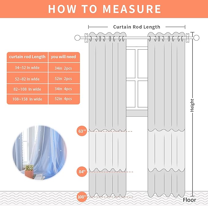 XiDi Girls Curtains for Bedroom 96 Inches Long 2 Panels Pink Grey Blue Rainbow Blackout Curtains for Little Girl Kids Room Decor Living Room, Princess Unicorn Wall Decals Drapes 52x96