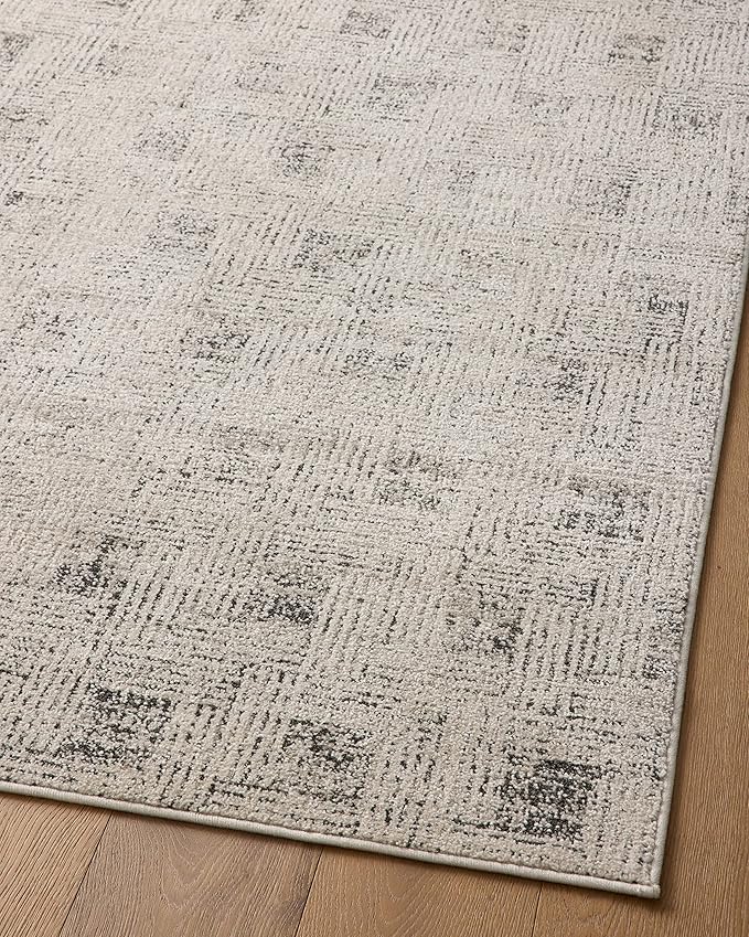 Loloi Kamala Collection KAM-01 Grey/Graphite 2'-7" x 12'-0" Runner Rug