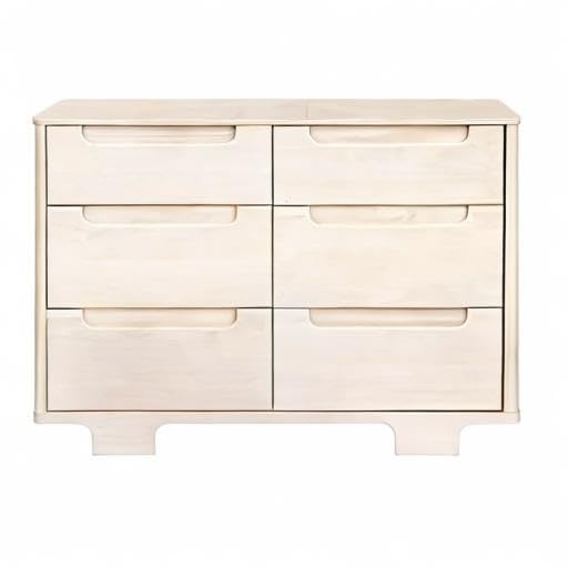 babyletto Yuzu 6-Drawer Dresser in Washed Natural, Greenguard Gold Certified
