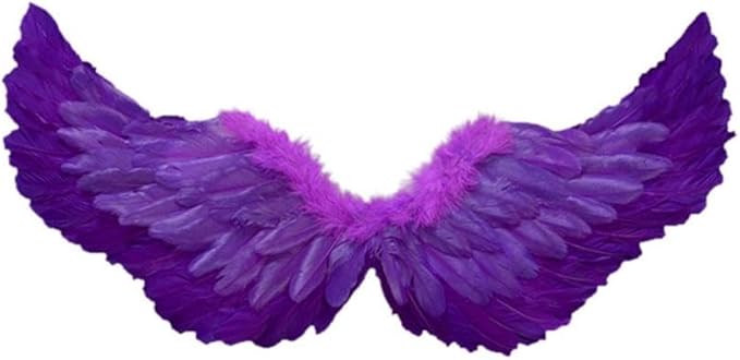 Angel Feather Wings, Lightweight Carnival Costume with Elastic Straps, Bright Color Cosplay Photography Props