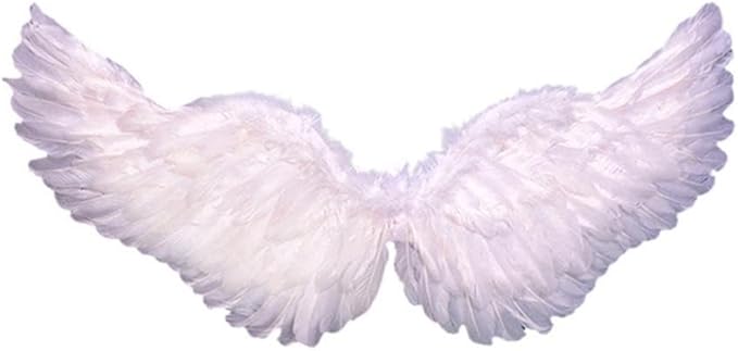 Angel Feather Wings, Lightweight Carnival Costume with Elastic Straps, Bright Color Cosplay Photography Props