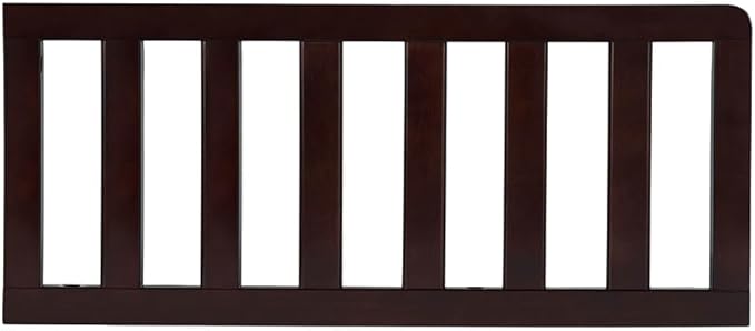 Toddler Bed Safety Guard Rail Compatible with Delta Children Convertible Cribs - Solid Wood Rail for Convertible Crib to Toddler Bed Conversion - Safety Guard Rail (Chocolate - 204, #0080)