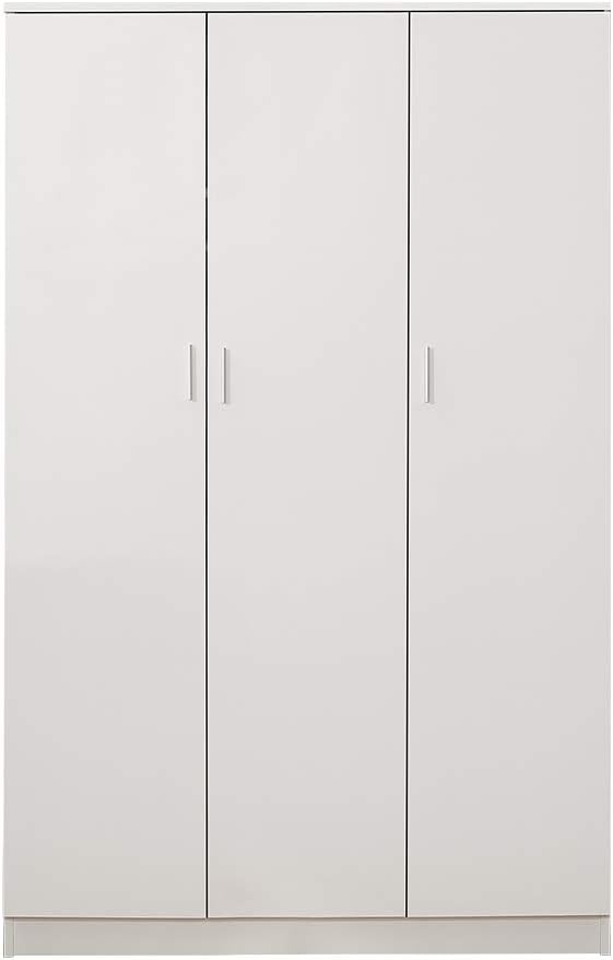 Panana 3 Door Wardrobe, Armoires with Storage Shelves and Hanging Rail Clothes Storage Cabinet for Bedroom