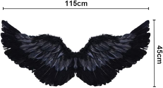 Angel Feather Wings, Lightweight Carnival Costume with Elastic Straps, Bright Color Cosplay Photography Props
