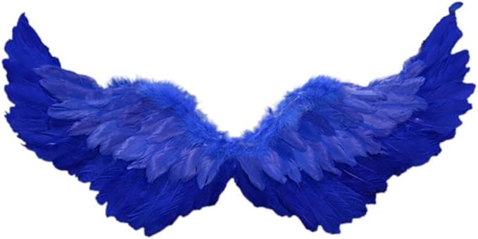 Angel Feather Wings, Lightweight Carnival Costume with Elastic Straps, Bright Color Cosplay Photography Props