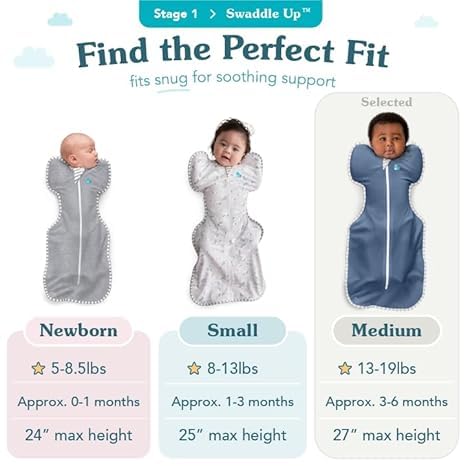 Love to Dream Swaddle UP, Stripe Pink, 1.0 TOG Baby Sleep Sack, Self-Soothing Swaddles for Newborns, Improves Sleep, Snug Fit Helps Calm Startle Reflex, New Born Essentials for Baby, 13-19 lbs,
