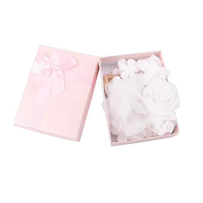 OOSAKU Baby Girl Flower Headbands Set Elastic Floral Headbands 6pcs Soft Nylon Hair Band for Newborn Toddler Hair Accessories (XKFD004)