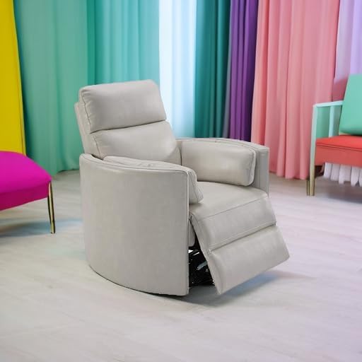 Parker Living Radius - Florence Ivory - Powered by Freemotion Cordless Power Swivel Glider Recliner