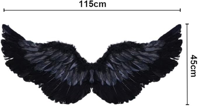 Angel Feather Wings, Lightweight Carnival Costume with Elastic Straps, Bright Color Cosplay Photography Props