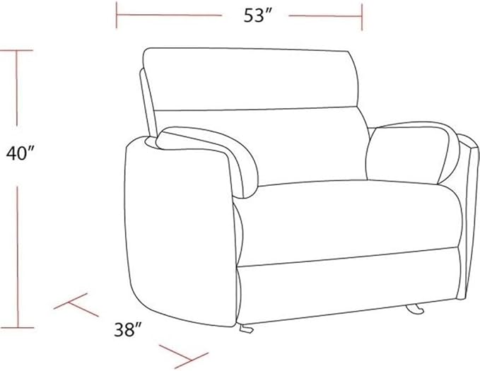 Pemberly Row XL Extra Wide Power Glider Recliner in Mega Gray (Set of 2) with USB Charging Ports and 2 Comfort Pillows for Living Room