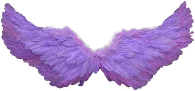 Angel Feather Wings, Lightweight Carnival Costume with Elastic Straps, Bright Color Cosplay Photography Props