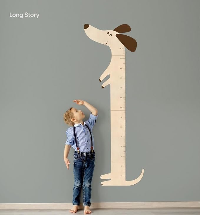Custom Growth Chart Board, Giraffe Growth Chart Engraved Wood Ruler, Boys Room Decor, Kids Height Stick, Toddler Wooden Ruler, Baby Measuring Stick