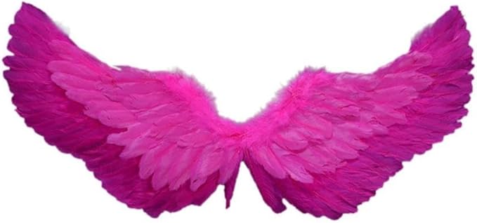 Angel Feather Wings, Lightweight Carnival Costume with Elastic Straps, Bright Color Cosplay Photography Props