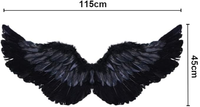 Angel Feather Wings, Lightweight Carnival Costume with Elastic Straps, Bright Color Cosplay Photography Props