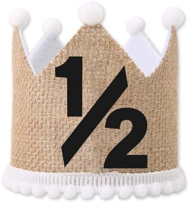 1/2 st Birthday Hat, Birthday Party Decorations, Kids Party Props Shooting, Party Supplies