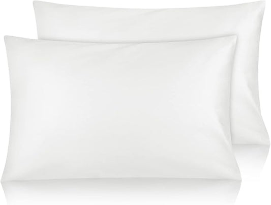 Cotton Toddler Pillowcase 14x20 Envelope: Long-Staple Cotton, Ultra Soft Breathable Durable, Travel Pillow Cover 2 Pack by Fittia