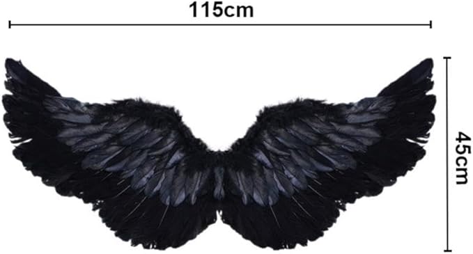 Angel Feather Wings, Lightweight Carnival Costume with Elastic Straps, Bright Color Cosplay Photography Props