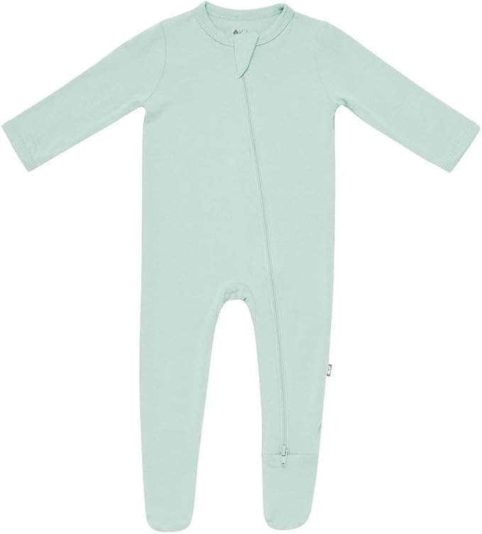 KYTE BABY Unisex Zipper Closure Footies, Rayon Made From Bamboo, 0-24 Months