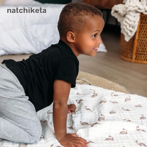 Organic Cotton Muslin Baby Blanket for Boys and Girls - Luxurious Soft Toddler Quilt for Swaddling - Gender Neutral Blanket - Baby and Toddler Gift - Circus