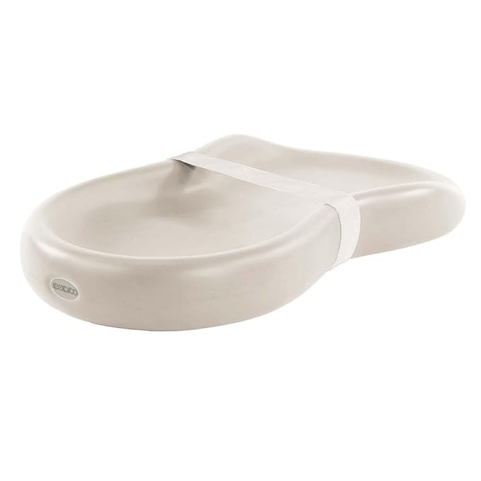 Keekaroo Peanut Changer Baby Vanilla– The Original Made in USA Easy-to-Clean Changing pad and The only Shell Over Foam, Fully Water Repellant