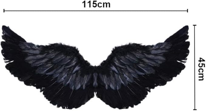 Angel Feather Wings, Lightweight Carnival Costume with Elastic Straps, Bright Color Cosplay Photography Props