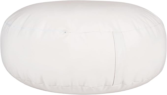 Travel Size Newborn Photography Beanbag 32in| Bean Filling Not Included | Professional Faux Leather Poser | Baby Photo Prop & Pose Pillow Shapable - Newborn Photography Props
