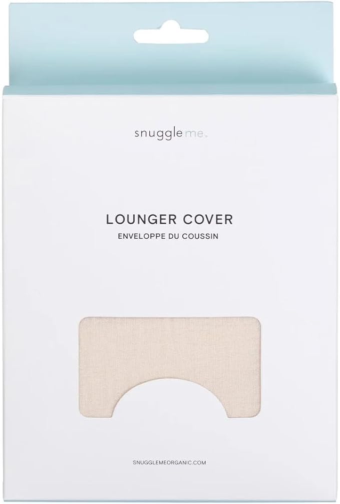 snuggle me Baby Lounger Muslin Curve Cover - Organic Cotton Fabric - Natural