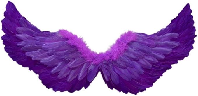 Angel Feather Wings, Lightweight Carnival Costume with Elastic Straps, Bright Color Cosplay Photography Props
