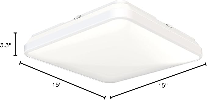 Juno FMLSQ 15IN SWW5 90CRI WBT NL M4 LED Flush Mount Ceiling Light, Square, 15-Inch