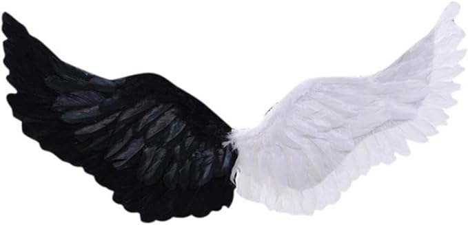 Angel Feather Wings, Lightweight Carnival Costume with Elastic Straps, Bright Color Cosplay Photography Props