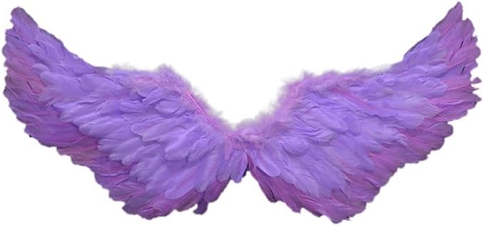Angel Feather Wings, Lightweight Carnival Costume with Elastic Straps, Bright Color Cosplay Photography Props