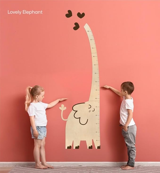 Custom Growth Chart Board, Giraffe Growth Chart Engraved Wood Ruler, Boys Room Decor, Kids Height Stick, Toddler Wooden Ruler, Baby Measuring Stick