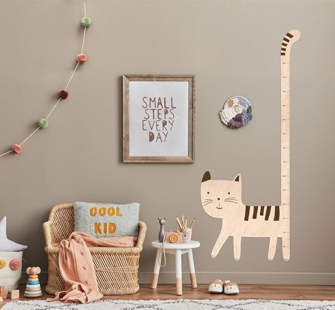 Custom Growth Chart Board, Giraffe Growth Chart Engraved Wood Ruler, Boys Room Decor, Kids Height Stick, Toddler Wooden Ruler, Baby Measuring Stick