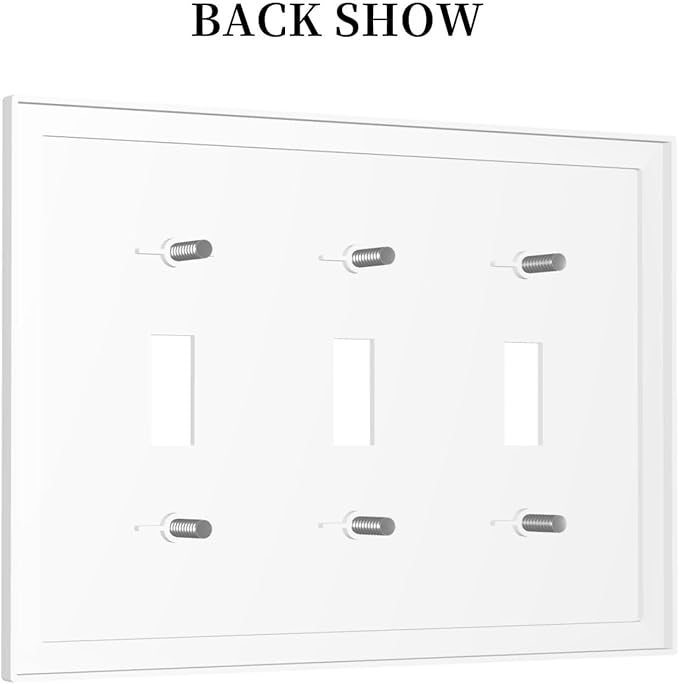 Kids Bus Taxi Truck 3 Gang Light Switch Covers Triple Toggle Wall Plate Decorative Switchplate Electrical Faceplate for Nursery Kidsroom Bedroom Decor