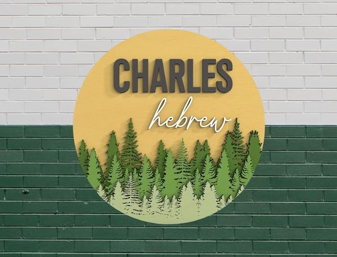 Personalized Name Sign for Kids Room - Custom Wood Sign Tree Custom Name Sign Baby Room Decor, Signs for Kids Room Wall Decor