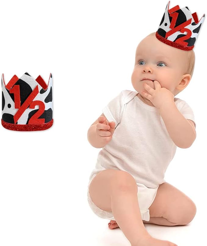 1/2 st Birthday Hat, Birthday Party Decorations, Kids Party Props Shooting, Party Supplies