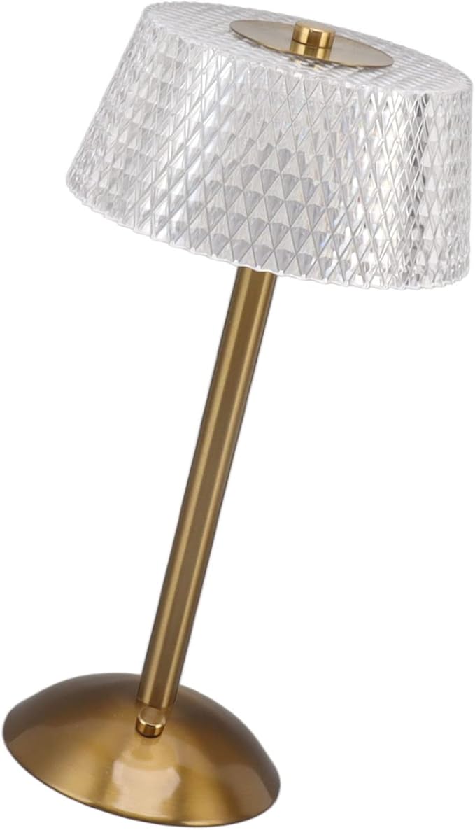 Yosoo LED Table Lamp with Touch Control, Dimmable Acrylic Desk Light for Bedroom, Nursery, or Nightstand Warm Light, USB Powered, 3W