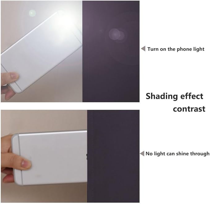 NICETOWN 100% Blackout Curtains 54 inches Long, Greyish Purple, 1 Pair, 42 inches Width Each Panel, 2 Thick Layers Completely Blackout Window Treatment Thermal Insulated Lined Drapes for Small Window