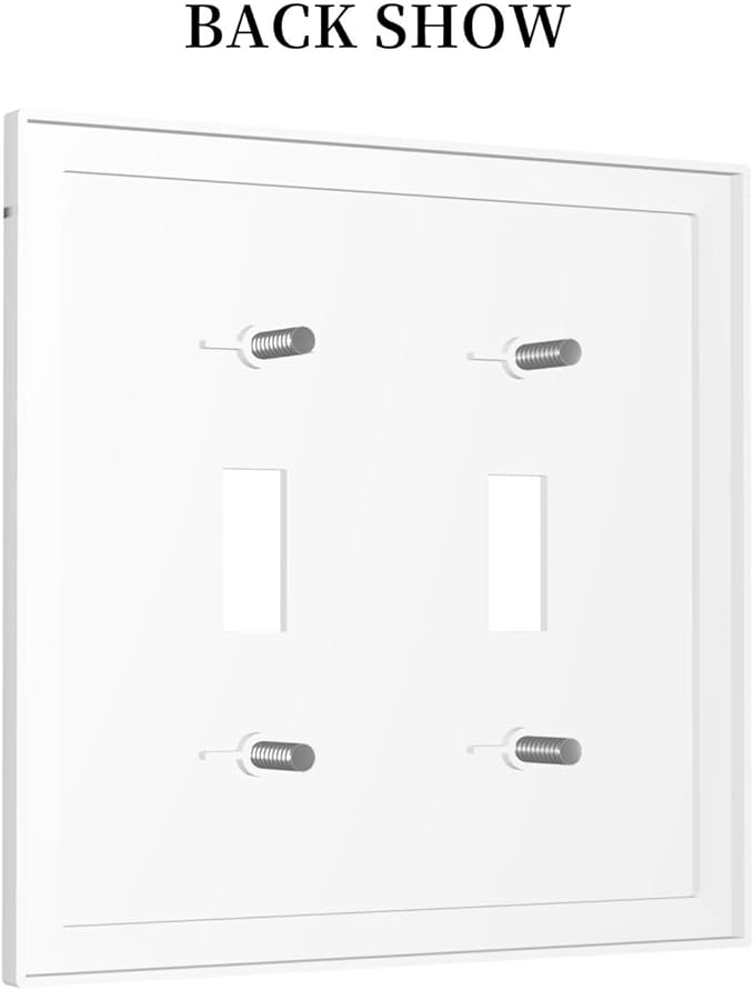 Kids Sea Animal Decorative 2 Gang Light Switch Plate Cover Double Toggle Wall Plate Decorative Switchplate Electrical Faceplate for Nursery Kidsroom Bedroom Decor