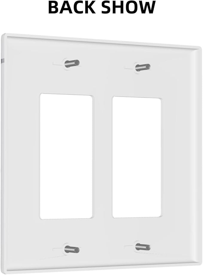 Kids Sea Animal Decorative Double Rocker Light Switch Cover 2 Gang Outlet Wall Plate Decorative GFCI Switchplate Electrical Faceplate for Nursery Kidsroom Bedroom Decor