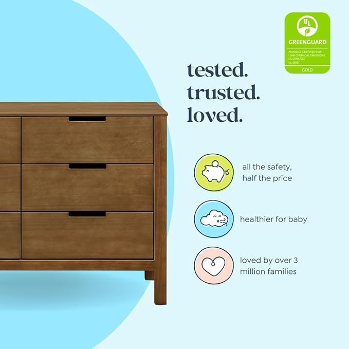 Carter's by Davinci Colby 6-Drawer Dresser in Walnut