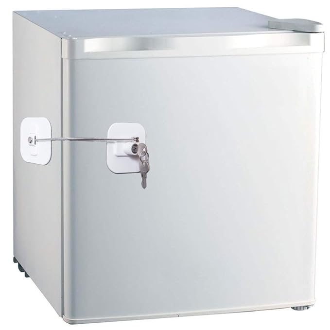 Fridge Lock,Refrigerator Locks,Freezer Lock with Key for Child Safety,Locks to Lock Fridge and Cabinets,White Fridge Lock