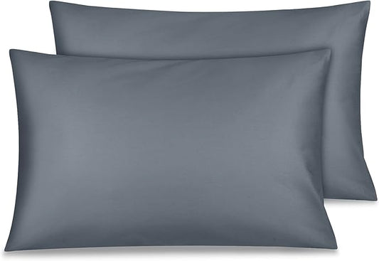 Cotton Toddler Pillowcase 14x20 Envelope: Long-Staple Cotton, Ultra Soft Breathable Durable, Travel Pillow Cover 2 Pack by Fittia