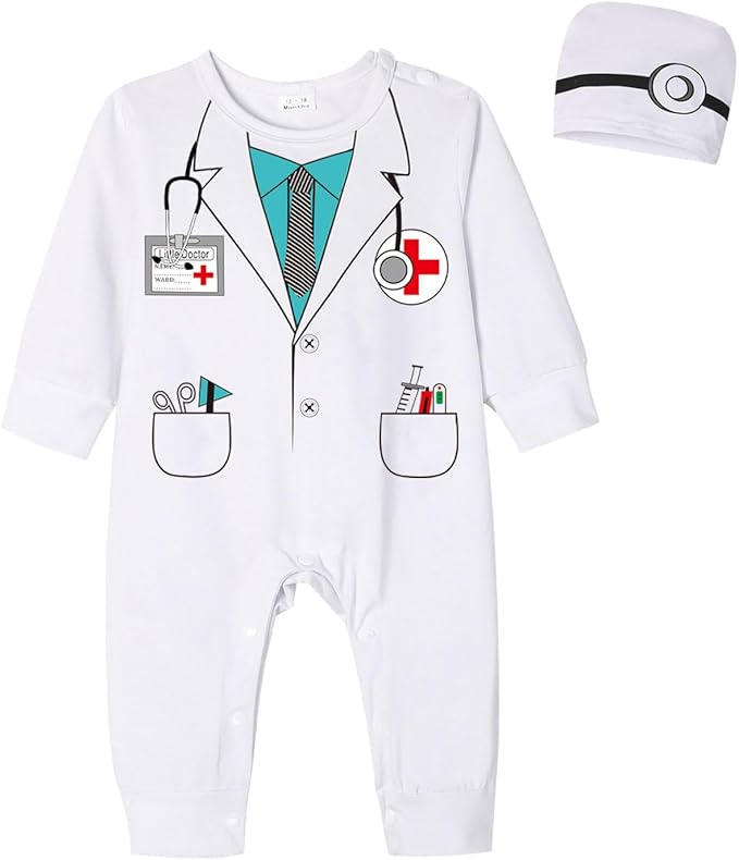 Baby Boys Charming Prince Astronaut Doctor Outfit Newborn Infant Girls Halloween Vampire Bats Cosplay Costumes